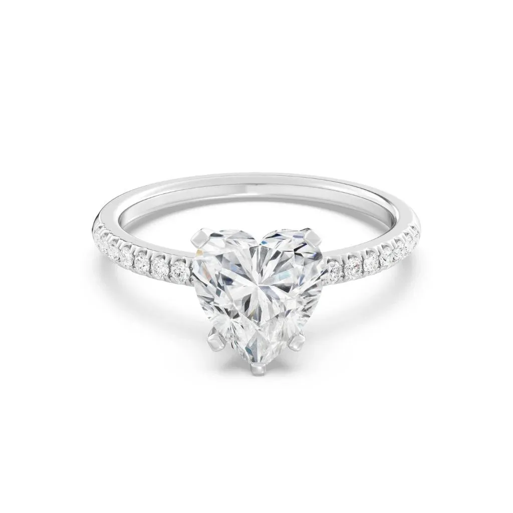 2ct Solitaire Ring Pavé Band (1)