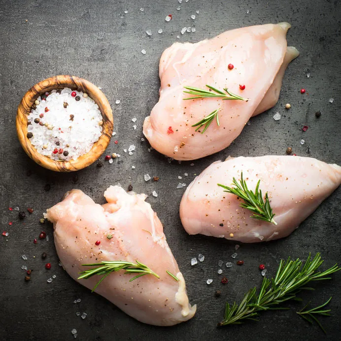 40 lb Case: Fresh Boneless, Skinless Chicken Breast (Natural, Cage-Free, Antibiotic-Free)