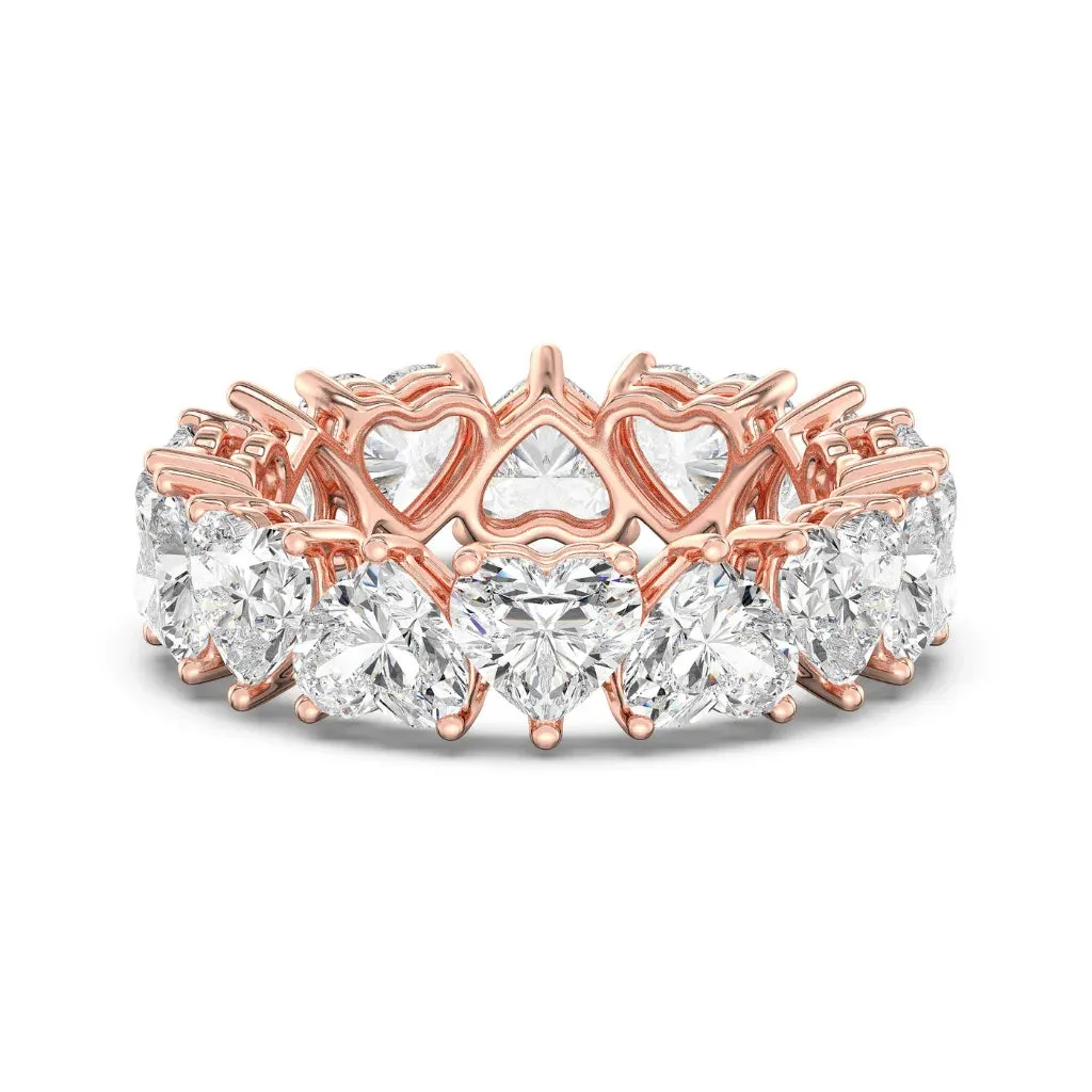4.80 ct Heart Alternating Eternity Ring (0.30CT Each Stone)
