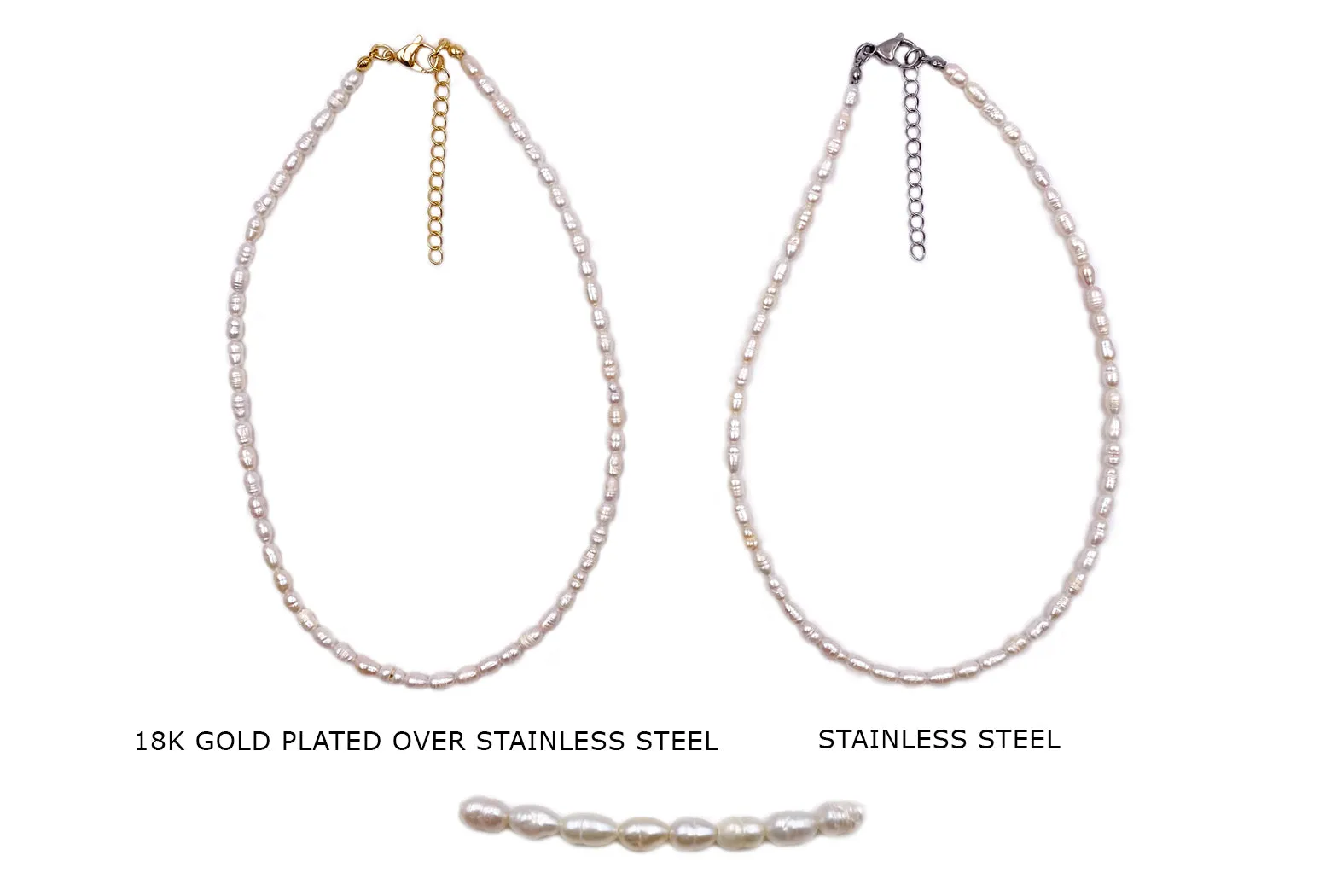 A2075 Fresh Water Pearl Necklace 17"
