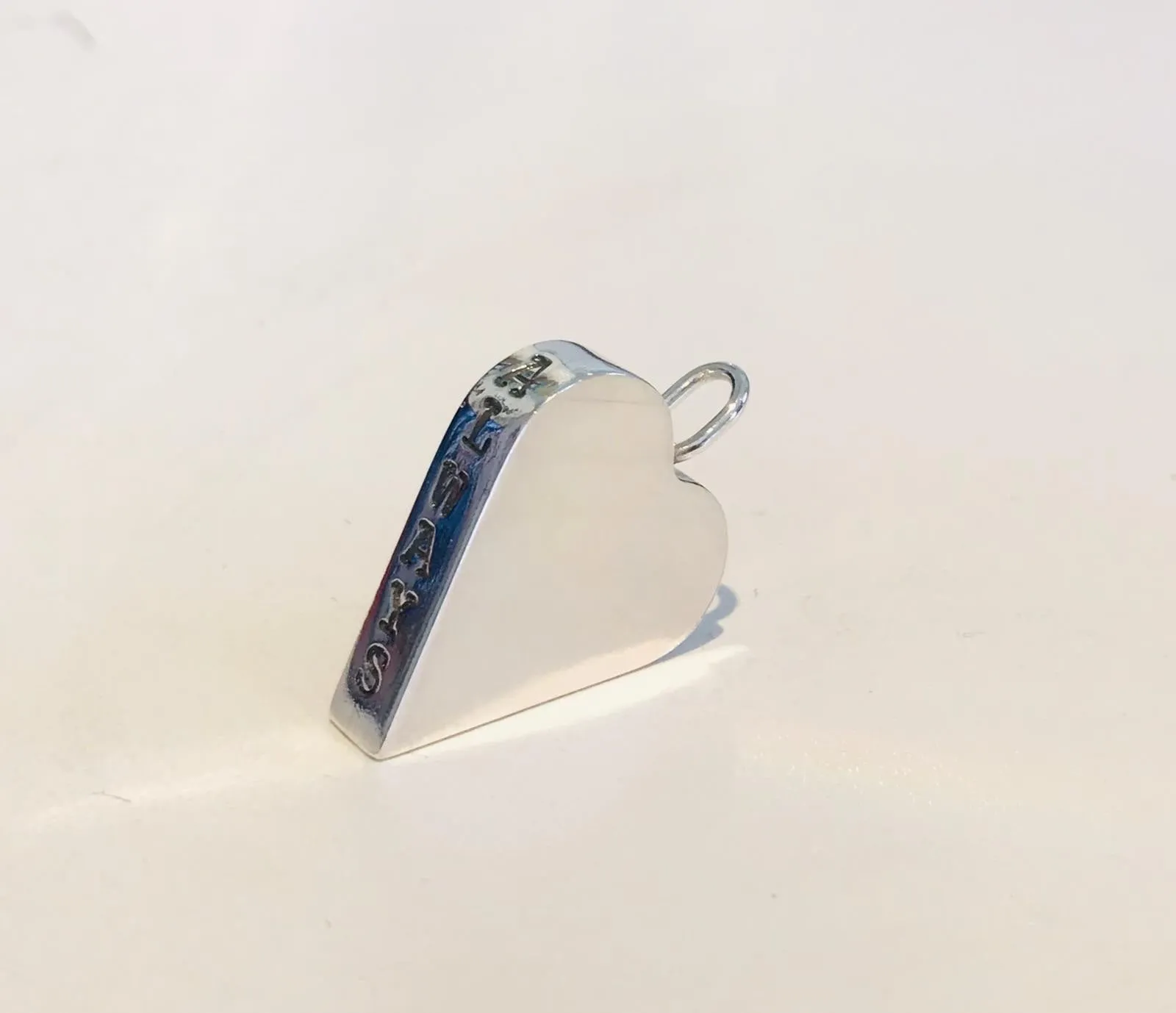 Ashes open heart pendant