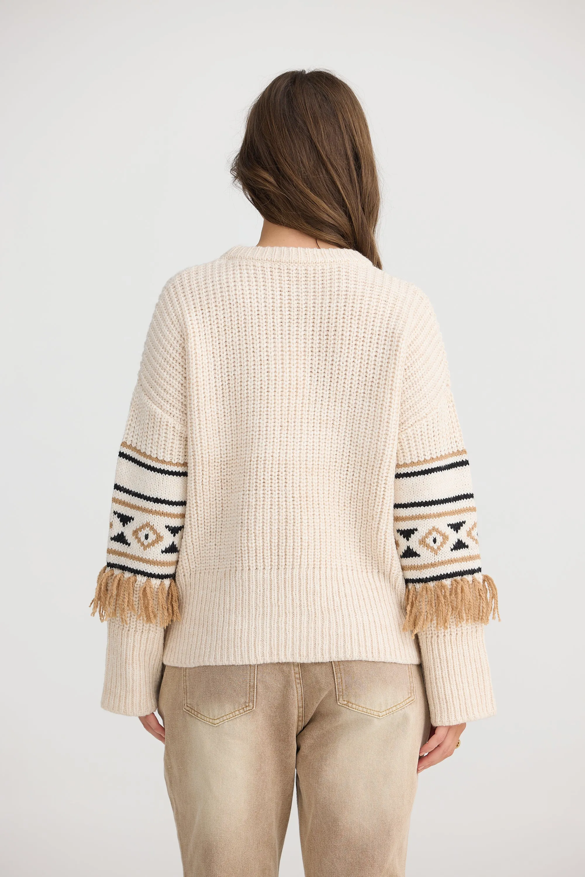 Aztec Knit - Oatmeal