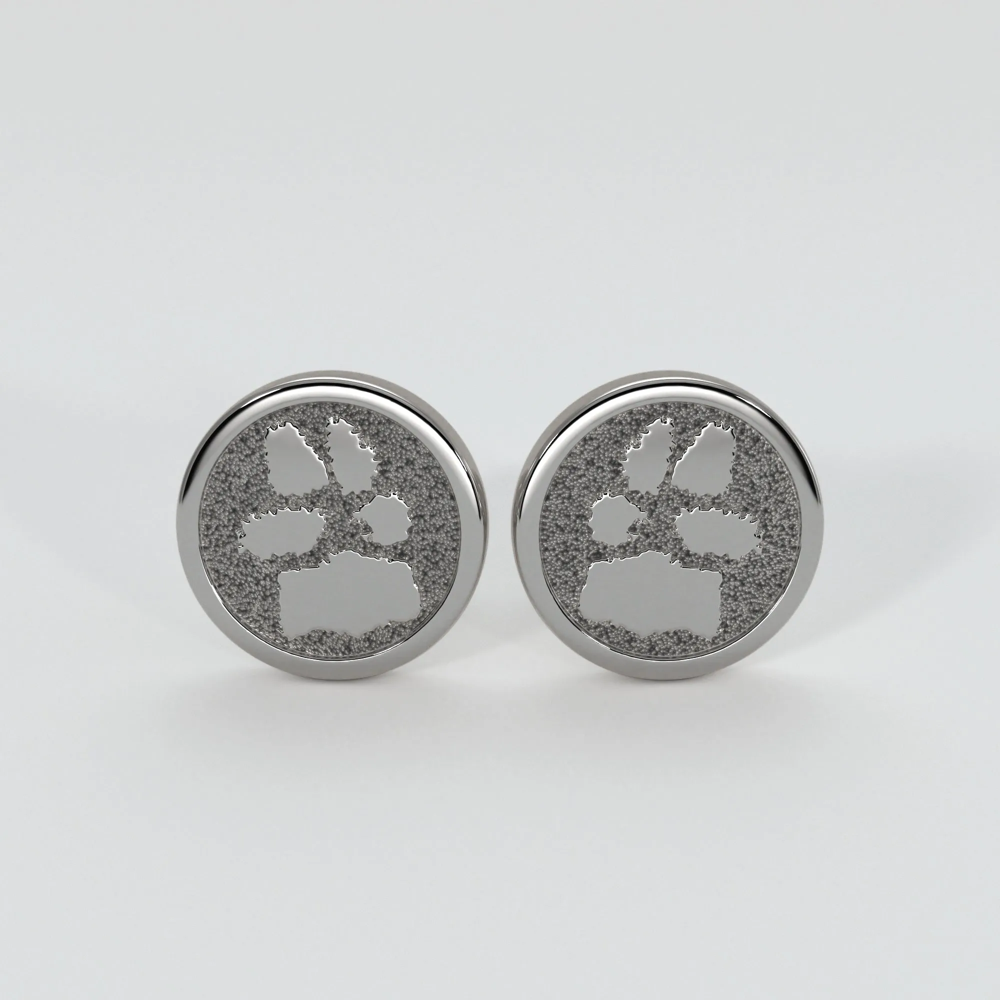 Bespoke Paw Print Cufflinks