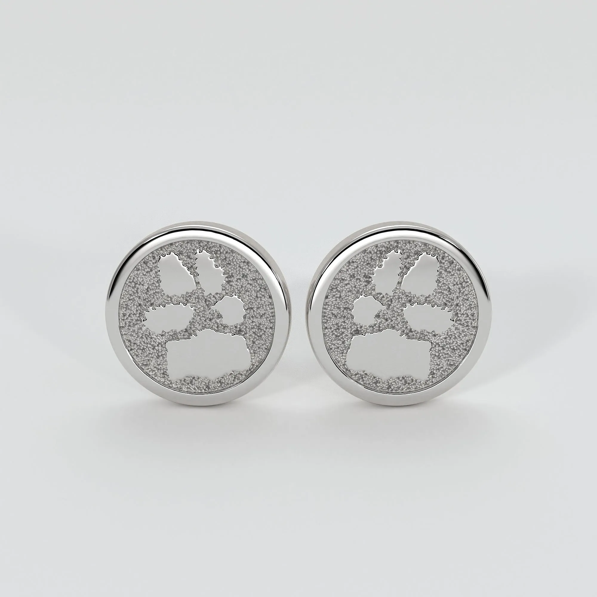 Bespoke Paw Print Cufflinks