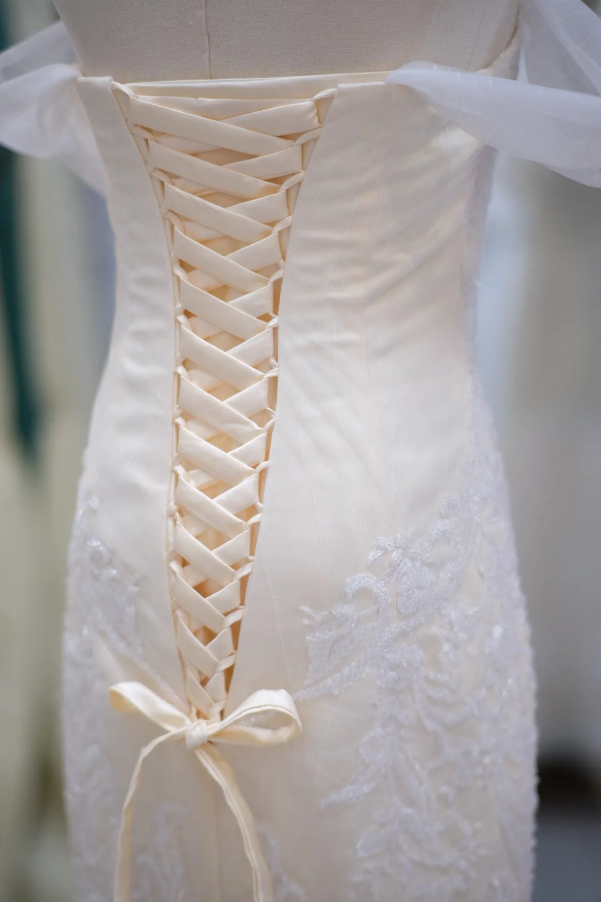 BG-WED-AME-10027 WEDDING GOWN PREMIUM FULL BEADED SIZE S BUST 80-84 WAIST 66-68 HIPS 96