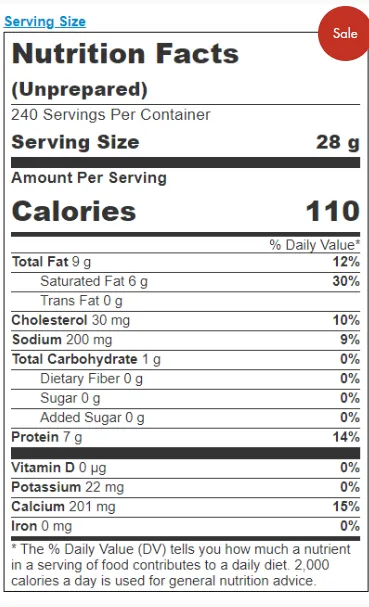CLEARANCE DEAL: 15 lb, Cracker Cut Mild Cheaddar Cheese Slices, From Land O'Lakes