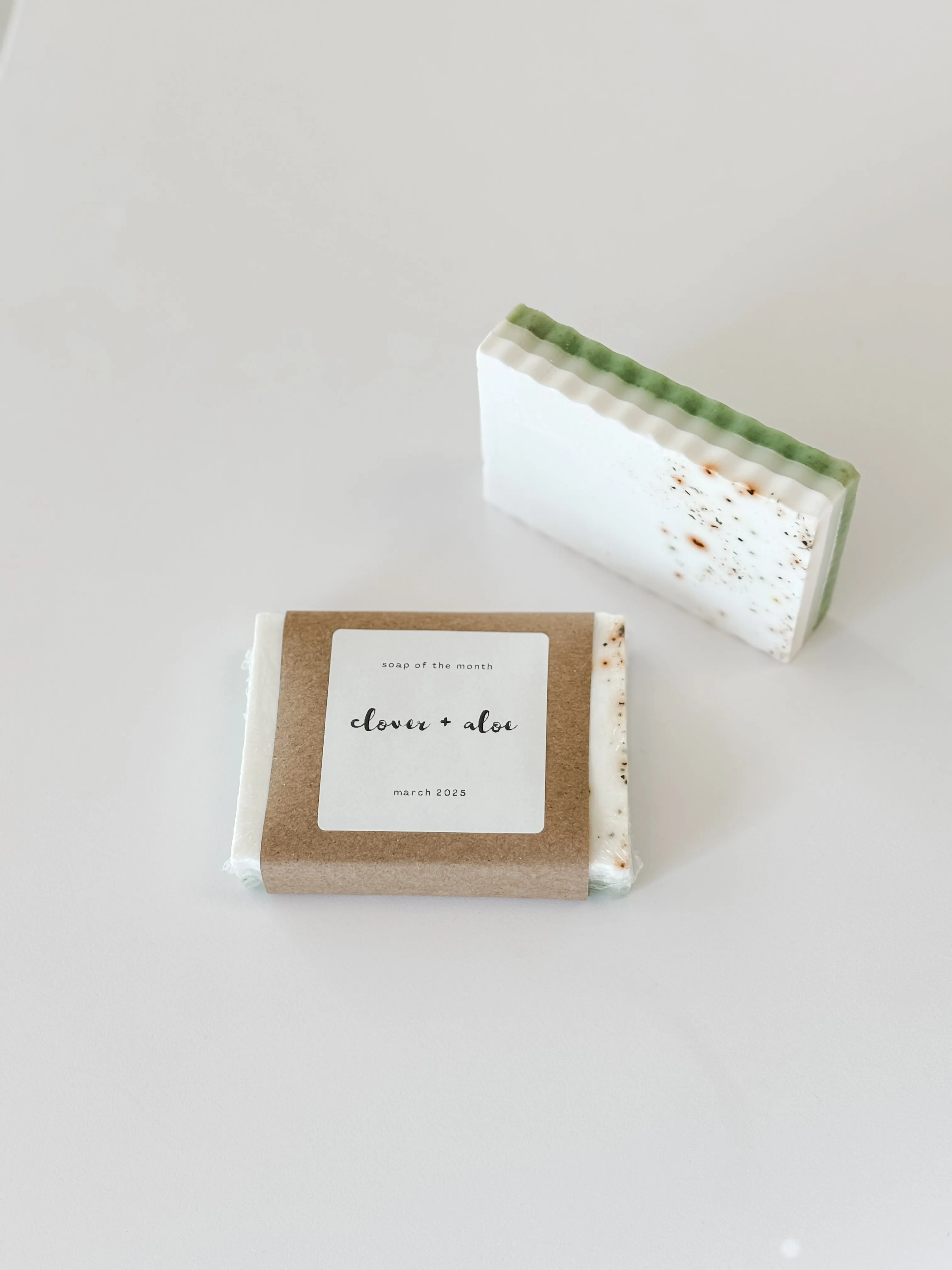 clover aloe soap | march soap of the month