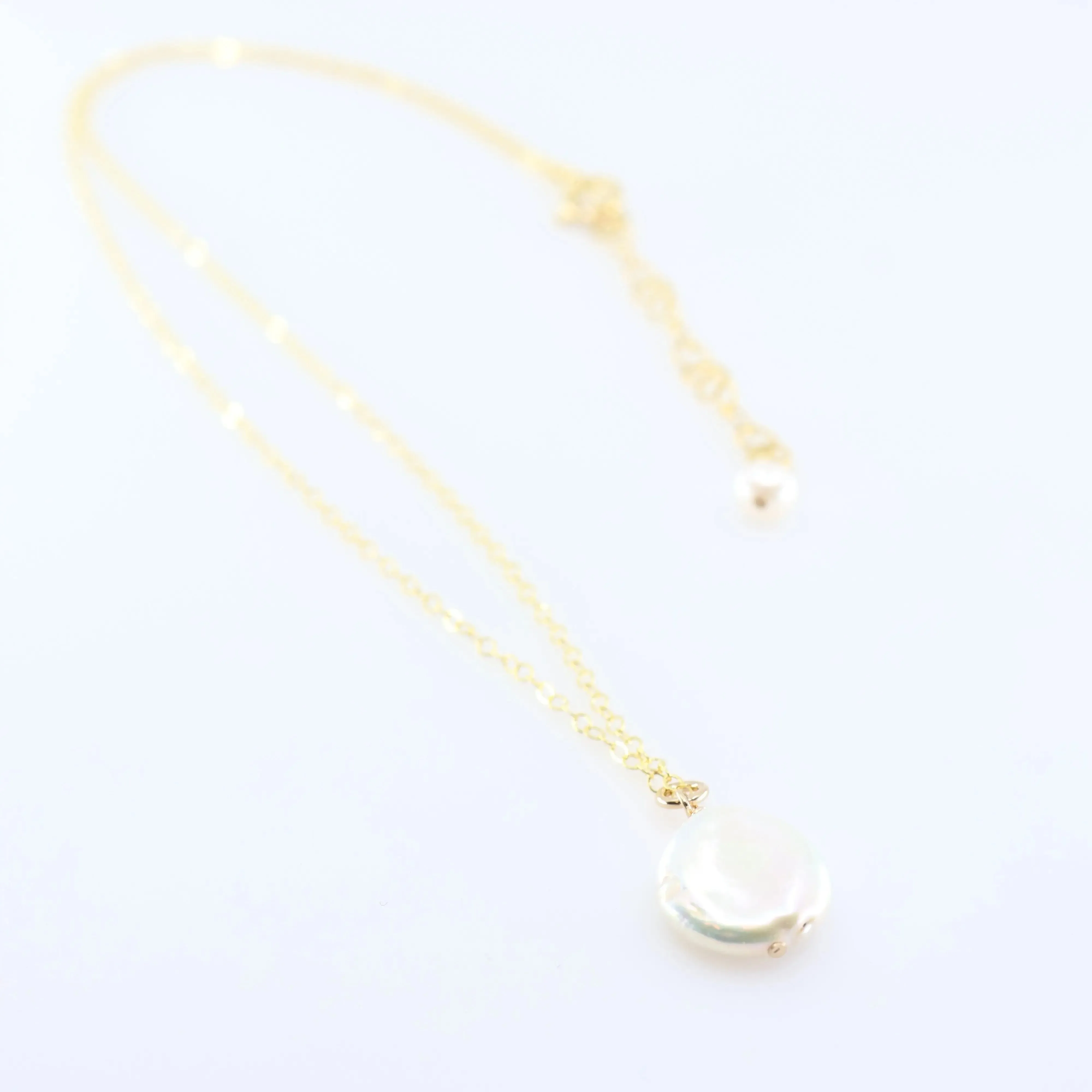 Freshwater Coin Pearl Necklace