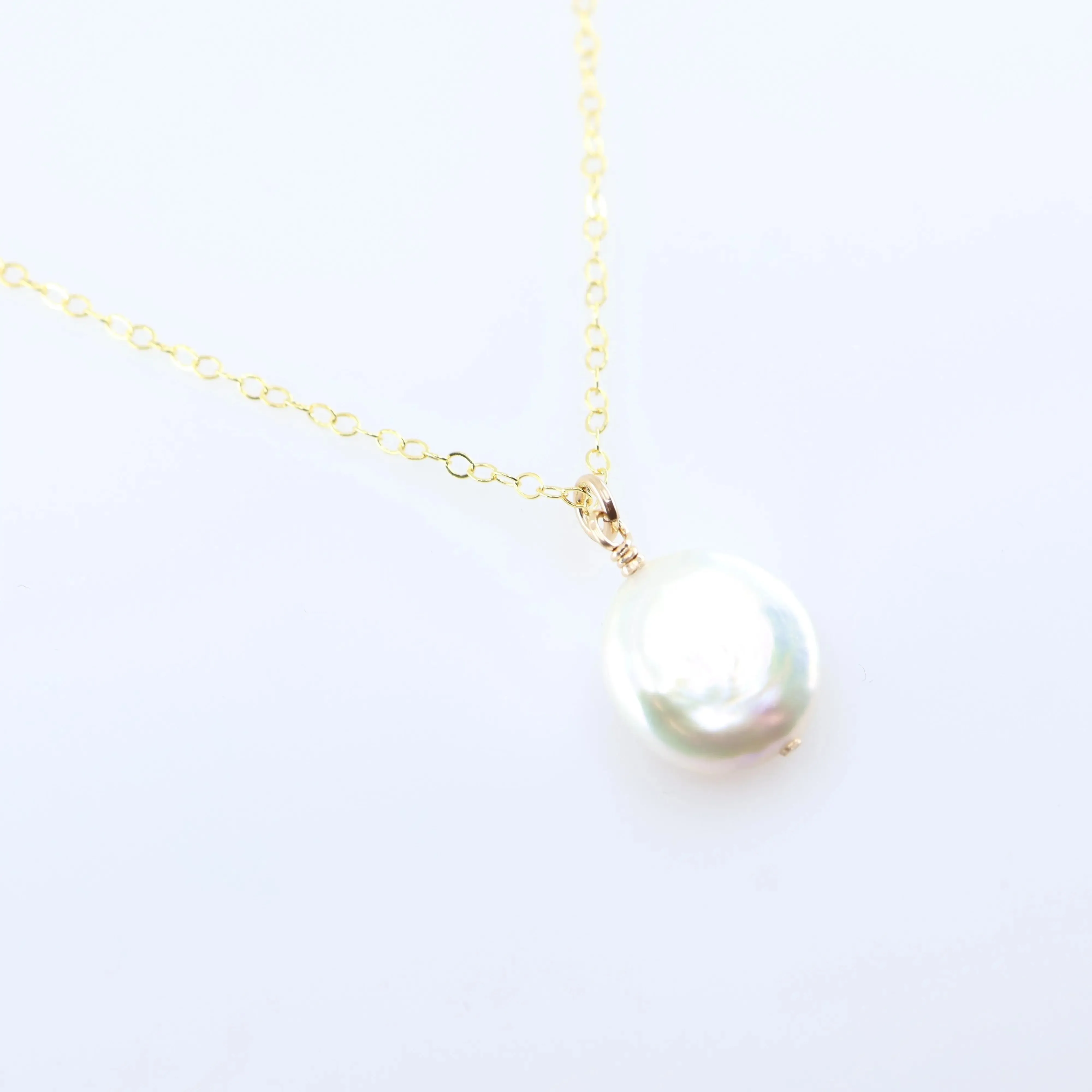 Freshwater Coin Pearl Necklace