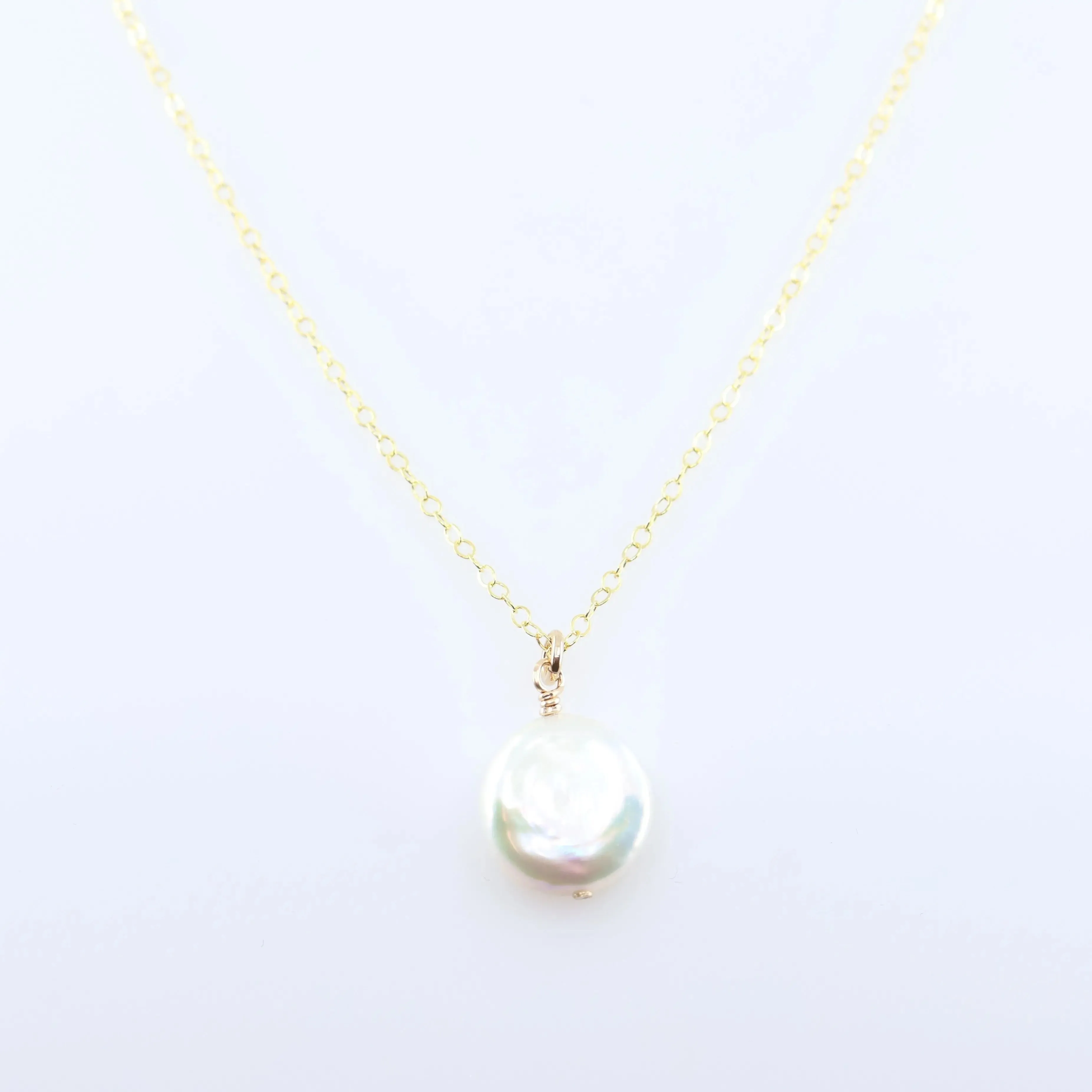 Freshwater Coin Pearl Necklace