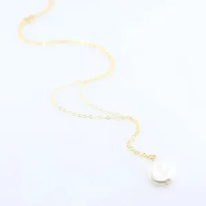 Freshwater Coin Pearl Necklace