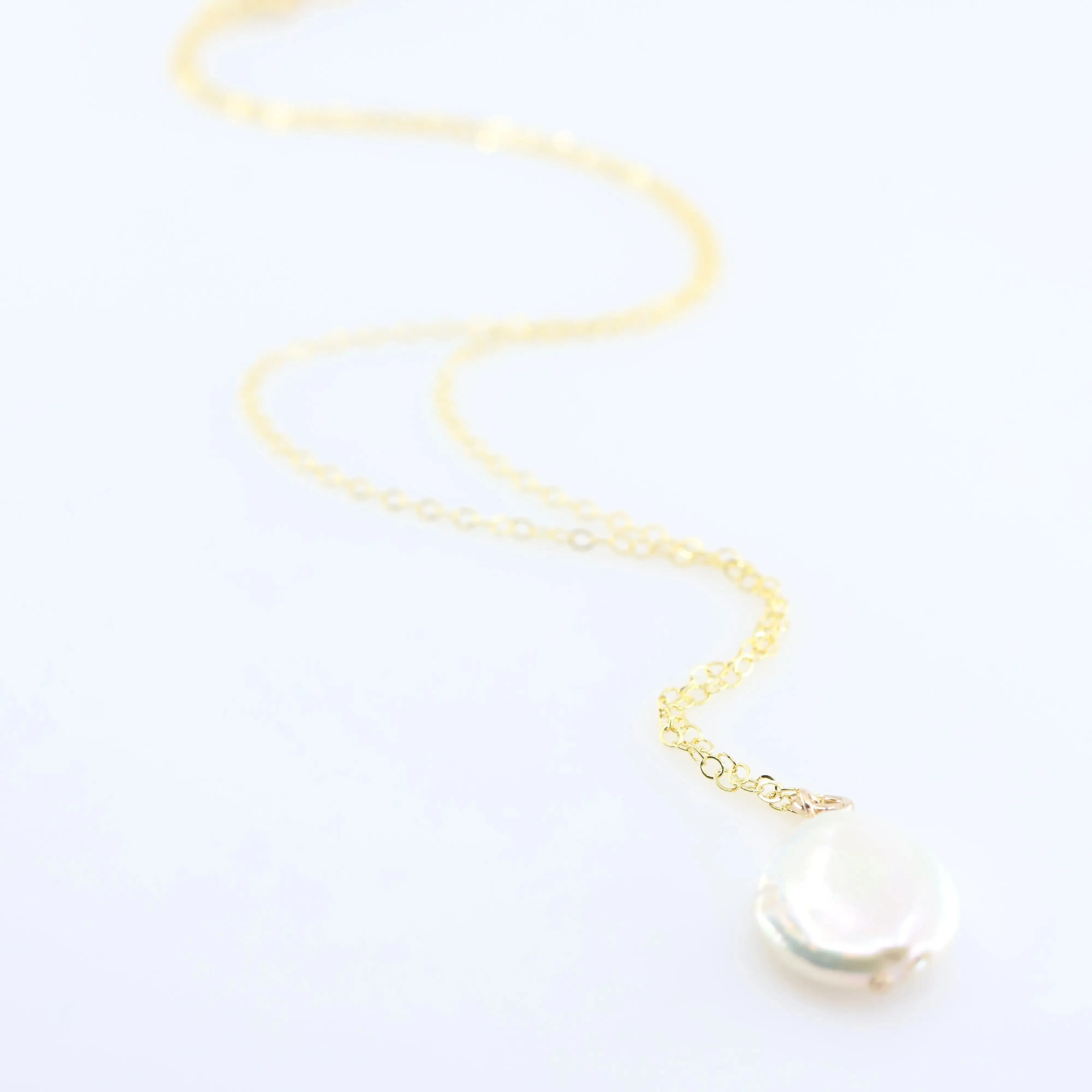 Freshwater Coin Pearl Necklace