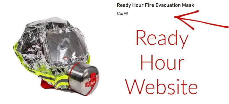 NEW: Ready Hour Fire Masks, 60 Minutes of Clean Air for Safety During Fires!