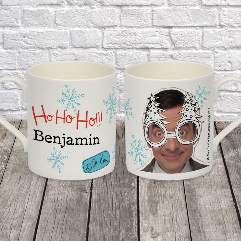 Personalised Ho Ho Ho! Bone China Mug
