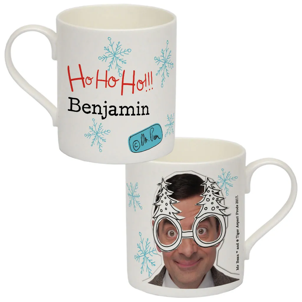 Personalised Ho Ho Ho! Bone China Mug