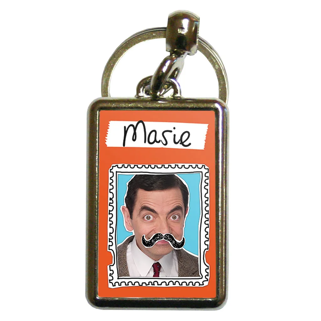 Personalised Unbeanlievably teariffic! Metal Keyring