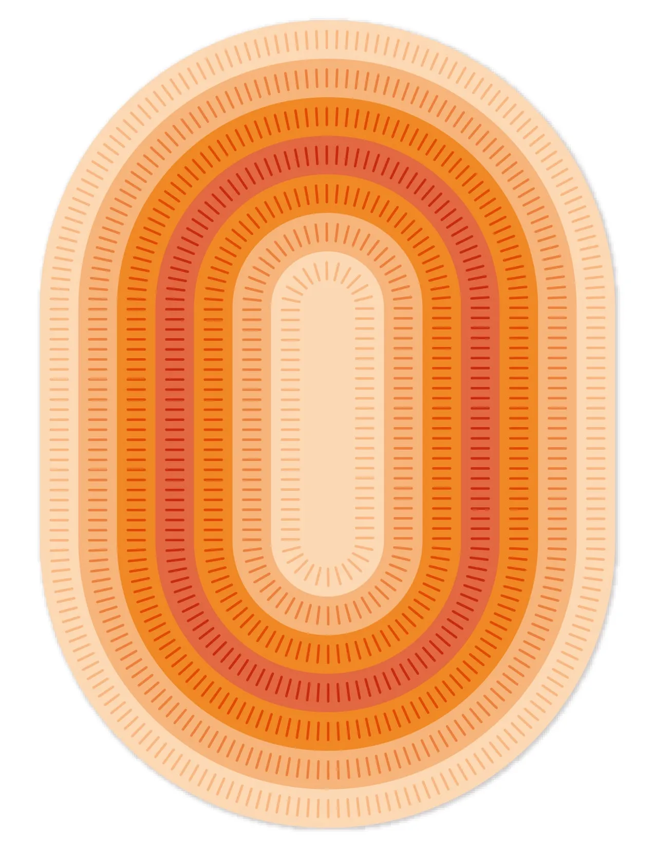 PINKFRESH STUDIO:  Nested Elongated Ovals | Blanket Stitched | Die