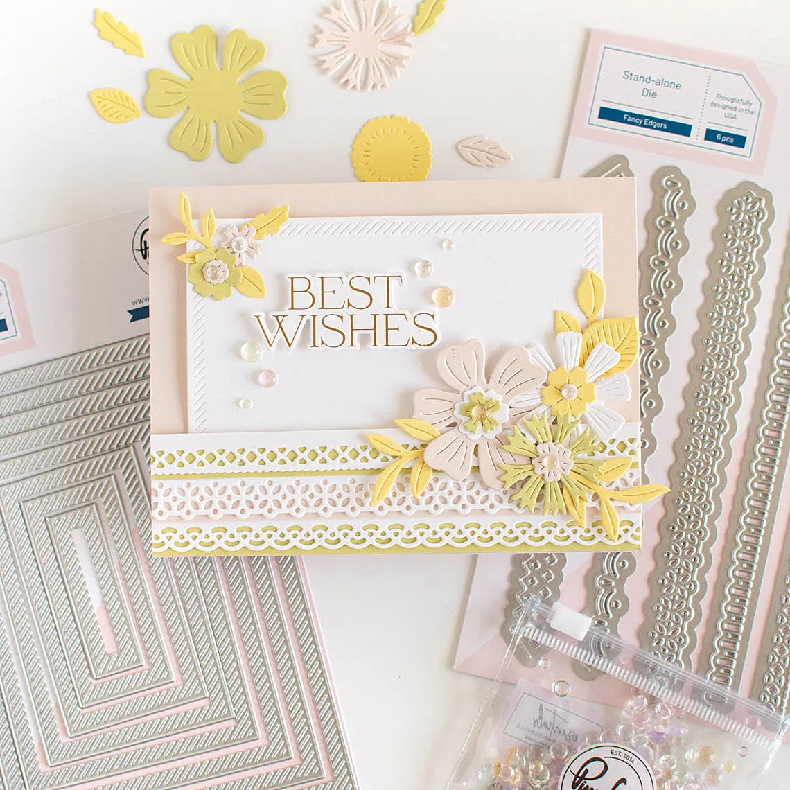 PINKFRESH STUDIO:  Nested Rectangles | Diagonal Stitch | Die