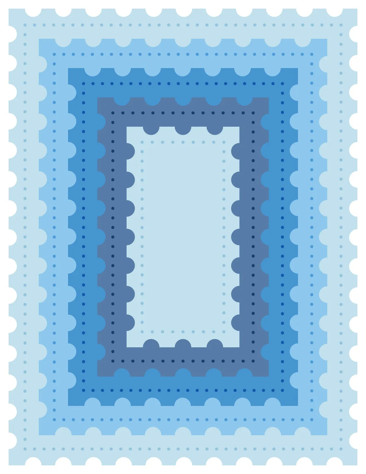 PINKFRESH STUDIO:  Nested Rectangles | Postage Edge | Die